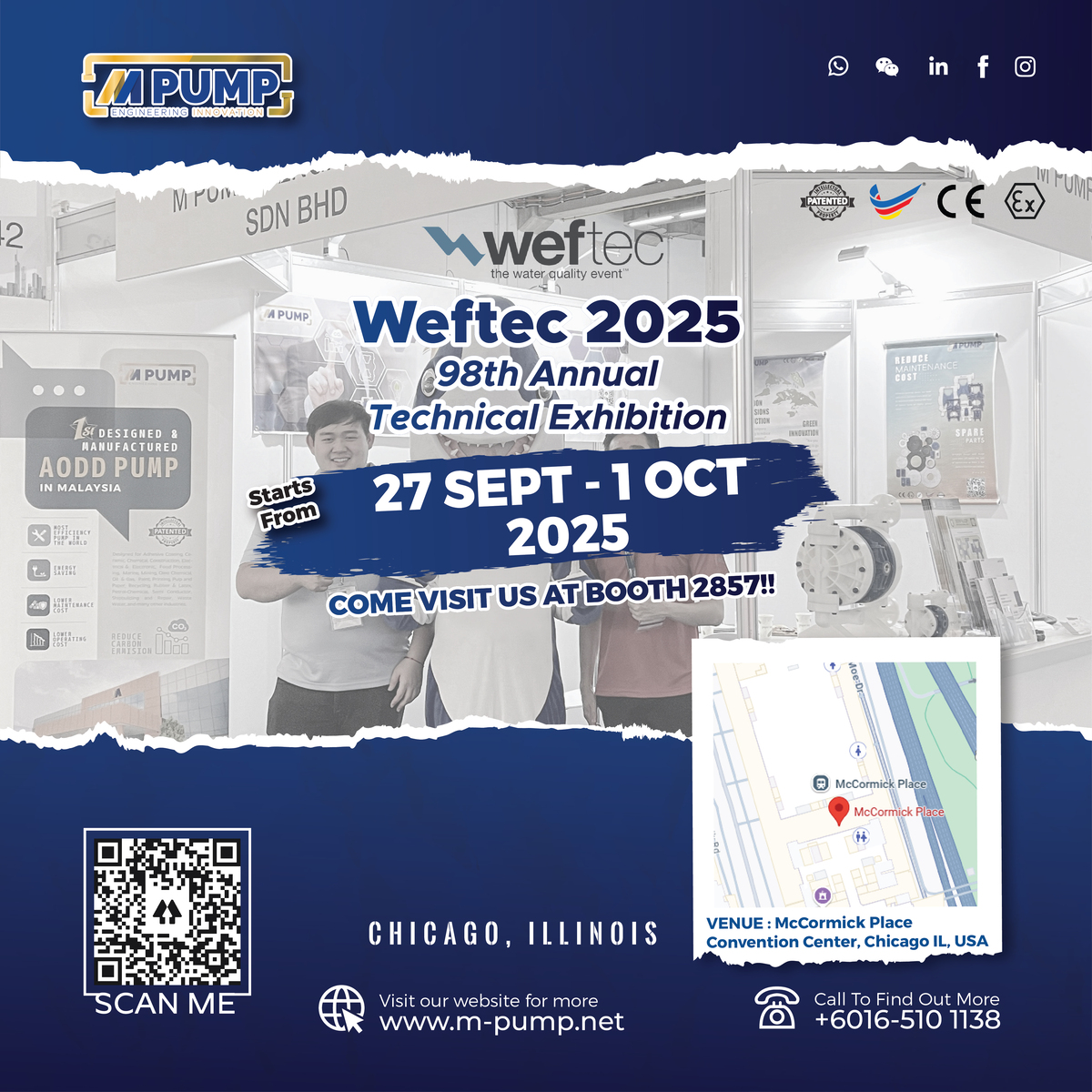 WEFTEC 2025 @ Chicago, Illinois